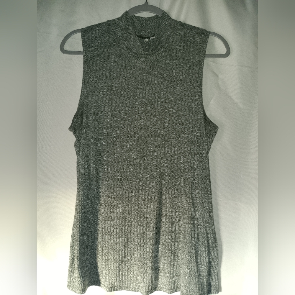 Cato Gray Sleeveless Knit Blouse